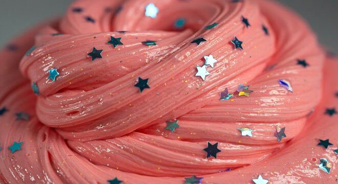 A pile of neon slime mixed with holographic glitter stars, glossy and glowing under bright light, fun and eye catching, 8k
 - Powered by Adobe