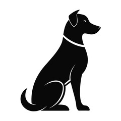 black dog silhouette