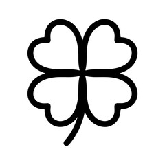 Four leaf clover with transparent background