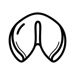 Goggles outline with transparent background