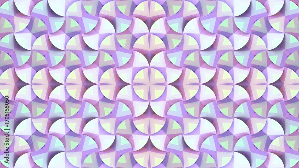 Poster a delicate 4k background featuring a kaleidoscopic pattern of 3d elements