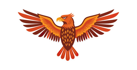 Obraz premium Eagle in flight graphic design