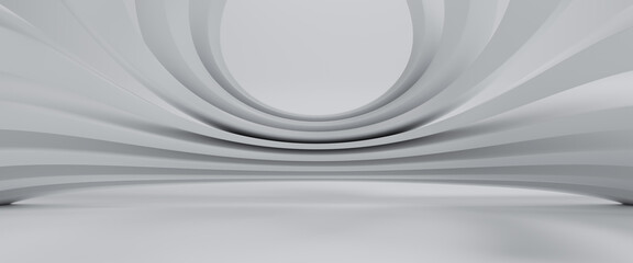 Abstract Futuristic empty floor and room Sci-Fi Corridor With light for showcase,room,interior,display products.Modern Future cement floor and wall background technology interior concept.3d render