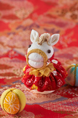 お正月　巳年イメージ