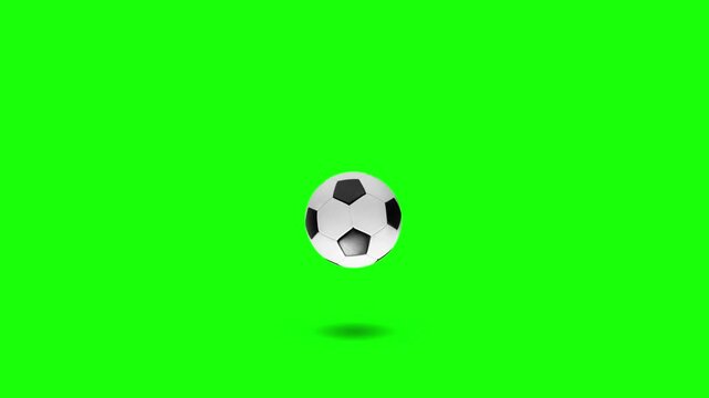 Minimalist Bounce Ball Animation Loop | Simple Motion Graphic Background, Green Screen