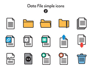 シンプルアイコン集 ファイル
