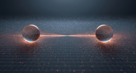 Abstract Representation of Quantum Entanglement with Two Connected Orbs