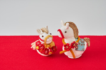 お正月　巳年イメージ