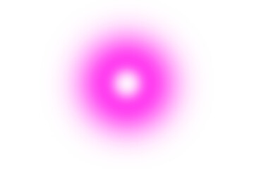 Glowing pink circle light effect with bright luminous abstract digital design transparent background.