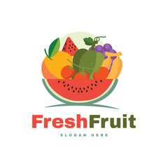 fruit logo design