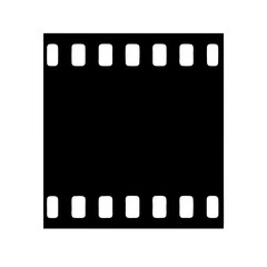 Filmstrip icon illustrating cinema, photography, and vintage media presentation styles