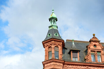 Historic Architecture of Church of the Holy Spirit in Heidelberg Germany