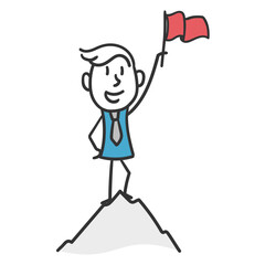 Stickman Illustration Set / Pack – Business, Finance, Startup, and Everyday Concept in Minimal Line Style