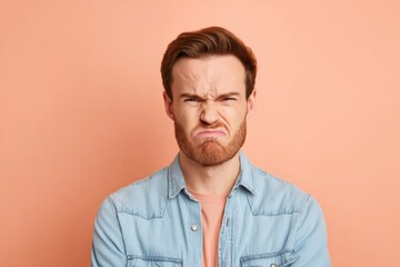 Obraz premium Intense angry man portrait