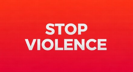 Urgent call to action, stop violence now, promote peace and safety for all