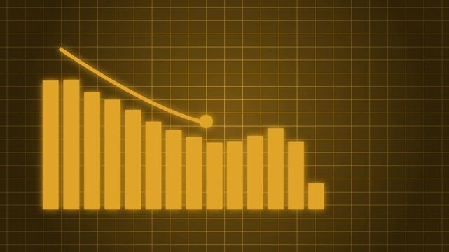 Monthly Business Report Infographic with Animated Chart Visualization