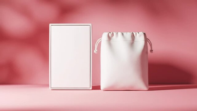 Pink tableau Box and pouch simplicity