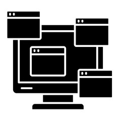 Unstructured Data  Icon Element For Design	