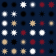 allover geometrical star designs high quality vectors