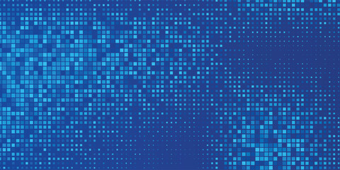 Blue tech finance background abstract pixel element network. Abstract business tech science background. Vector ilustration.