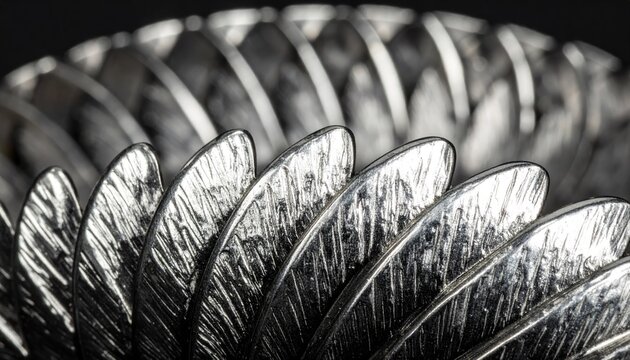 Silver Guilloch? Pattern Macro Photography - Powered by Adobe