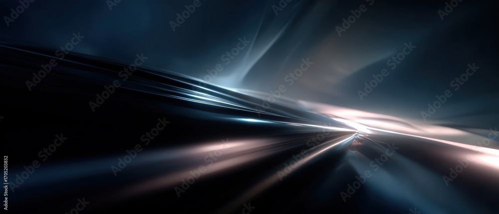 Canvas Prints abstract dark blue background with light streaks and smooth metallic texture concept of futuristic t