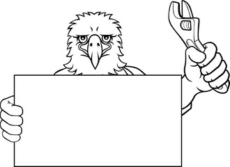 Eagle Mechanic Plumber Spanner Wrench Handyman