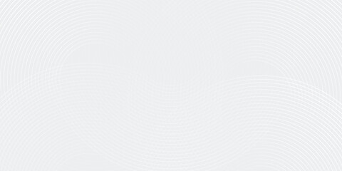 Fototapeta premium Abstract white glowing geometric lines on gray background. Futuristic modern simple good nice art gradient circle