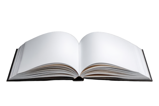 Open book, blank pages (3)