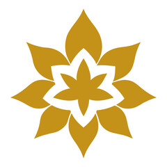 Obraz premium sanvitalia aztekengold flower vector on white