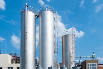 chemical storage tank, Industrial Chemiekonzern, plant, manufacturing and innovation, European...