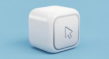 White click button cursor icon for website and app interface design