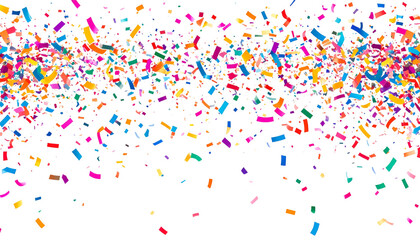 Colorful paint balls and splashes falling on a white background