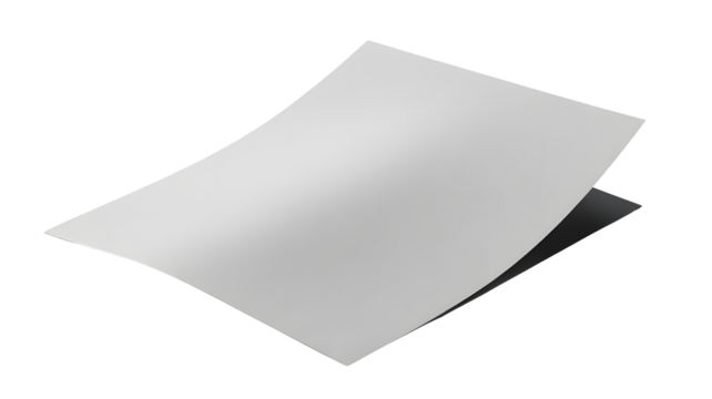 Clean white paper floating gracefully, ready for your creative ideas and professional documents