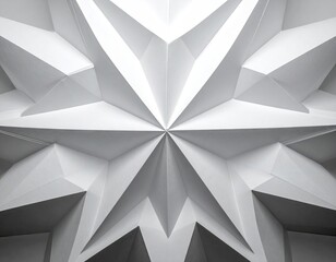 Abstract White Triangular Pattern