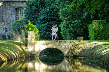 Photography of a lovely young couple expected a baby