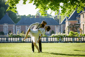 Photography of a lovely young couple expected a baby