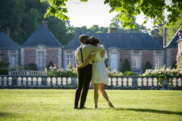 Photography of a lovely young couple expected a baby