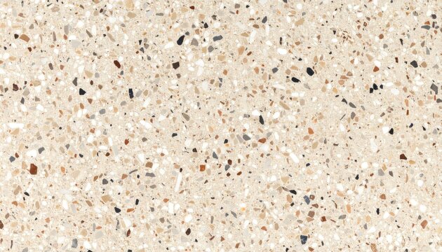 Warm Bone Terrazzo Texture with Micro Specks