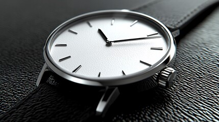 Close-up of a modern wristwatch