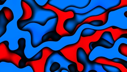 3D abstract background with paper cut shapes. Abstract design layout for business presentations, flyers, posters and invitations. Blue carving art