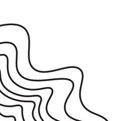 Topographic Line Corner