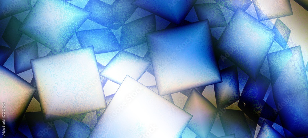 Poster abstract modern blue noise background design with layers of textured white transparent material in t