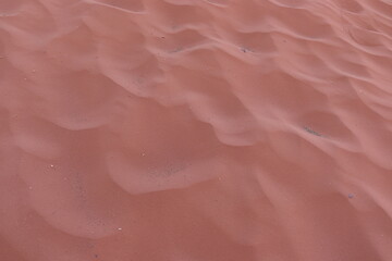 Sand texture out of the wadi rum desert in Jordan