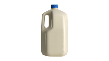 Fresh dairy milk jug with blue cap, perfect for breakfast and healthy living, clean