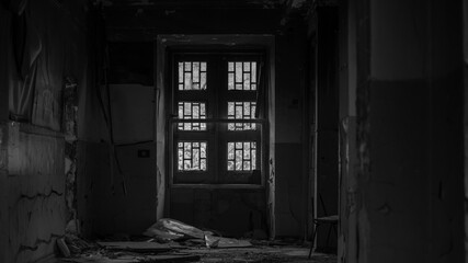 ruined street and destroyed houses the city Kiev war in Ukraine