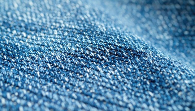 Washed Blue Denim Twill Texture