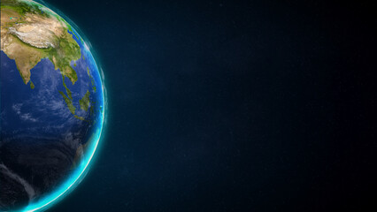 3D Planet Earth in Space