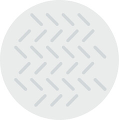 Simple Flat Round Golf Ball Surface Pattern Shape Icon Graphic