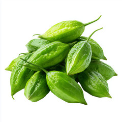 Fototapeta premium small bitter gourds on white background